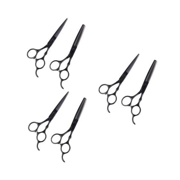 FOMIYES 2 Pièces Ensemble Ciseaux De Coiffure Tondeuses Professionnelles Pour Barbiers Ciseaux Amincissants Ciseaux De Coupe 