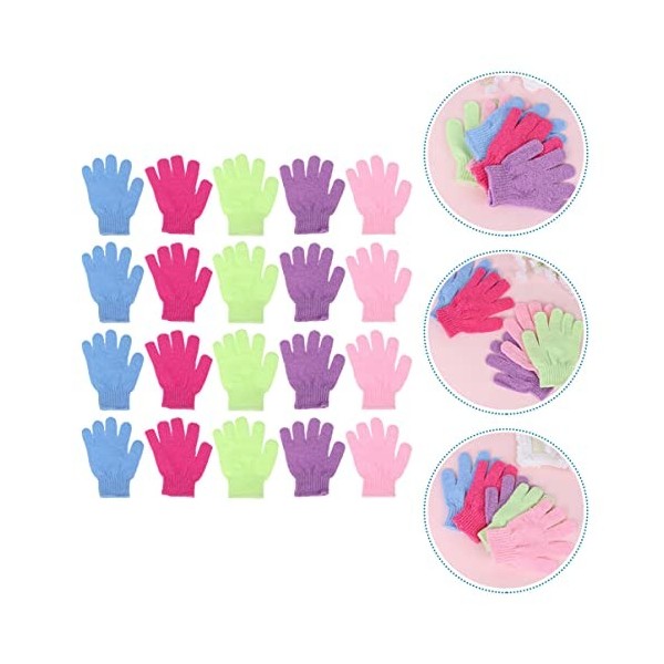 POPETPOP 48 Pcs Gants De Bain Spray Huile Nettoyant Pour Le Gants De Bain Exfoliants Gants De Douche Accessoire De Soin Du Co