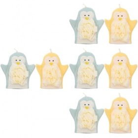 FOMIYES 8 Pièces Gants De Bain De Dessin Animé Gants De Bain Pour Enfants Gants Exfoliants De Douche Gant De Bronzage Gant De