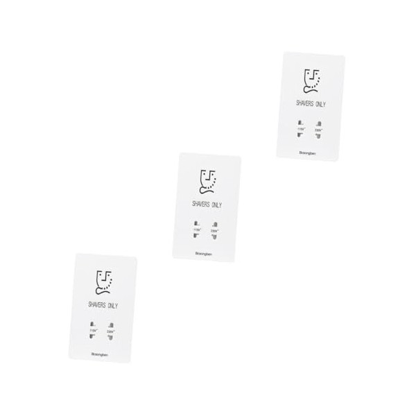 Beavorty Prise De Rasoir Pour Hôtel 2 Pièces Prise De Rasoir Pour La Maison Prise Murale En Cristal Verre De Cristal Blanc