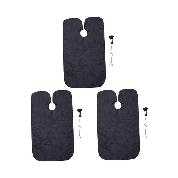 FRCOLOR 8 Pièces Ensemble De Coupe De Cheveux Teinture De Cheveux Professionnelle Cape De Coupe De Cheveux Ciseaux Amincissan