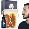 cypreason 2 outils soin pour barbe et poils du visage, barbe, cadeau pour homme, homme, père, ami