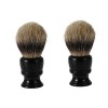 Alipis 3 Pièces Blaireau Brosse Résine Blaireau Brosse Cheveux Blaireau Nettoyage Brosse Blaireau Rasage Homme Noir Résine Br