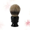 Alipis 3 Pièces Blaireau Brosse Résine Blaireau Brosse Cheveux Blaireau Nettoyage Brosse Blaireau Rasage Homme Noir Résine Br