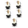 minkissy 3 Ensembles Bol De Mousse à Raser Support En Métal Supports Métalliques Support De Stand De Rasage De Barbe Blaireau