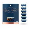 King C.Gillette Lames de rasoir pour homme pour le cou, 6 lames de rechange