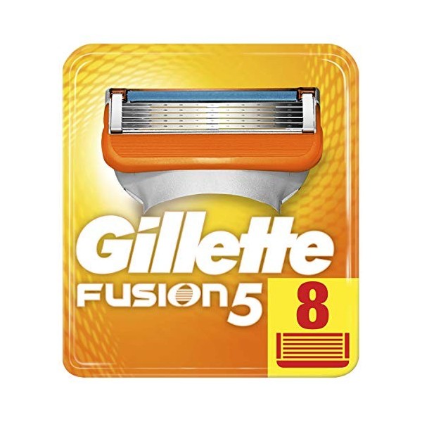 Gillette Fusion Lot de 8 lames de rasoir pour hommes
