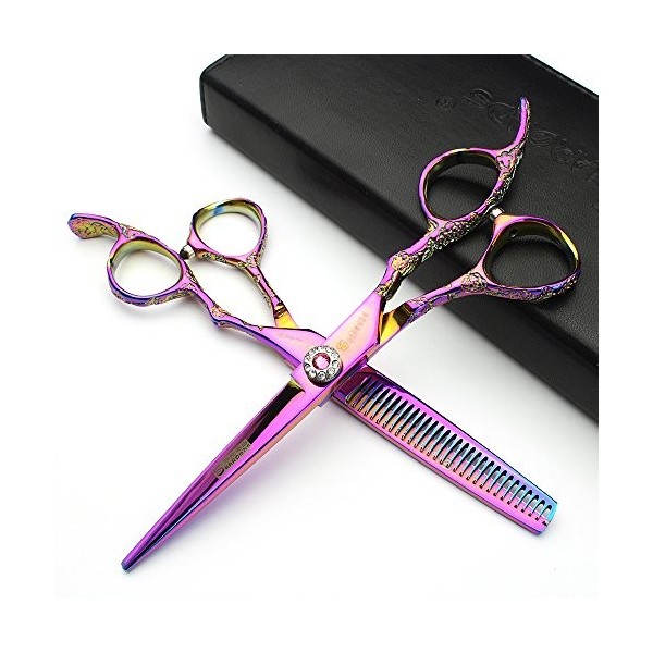 6 pouces styling outil arc-en-cheveux ciseaux de coiffure professionnel coiffure ciseaux 2 pcs 2pcs 