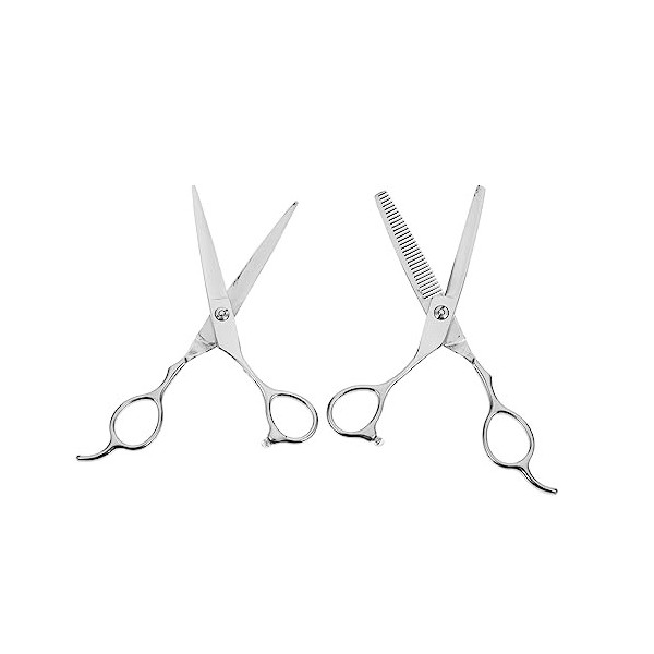 FOMIYES 2 Pièces Ciseaux Pour Gauchers Ciseaux De Coiffure Ciseaux De Salon Outils Pro Outils De Coiffure Ensemble De Soins C