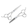 FOMIYES 2 Pièces Ciseaux Pour Gauchers Ciseaux De Coiffure Ciseaux De Salon Outils Pro Outils De Coiffure Ensemble De Soins C