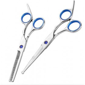 Kit Ciseaux de Coiffure,3Pcs de Ciseaux de Coiffure en Acier Inoxydable Ciseaux Amincissants Professionnels Coiffeur pour Coi