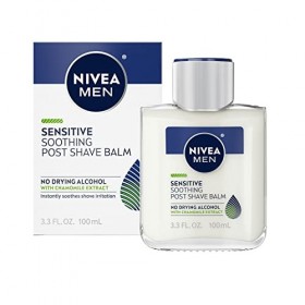 Nivea Men NIVEA Men Sensitive Baume après-rasage - apaise et hydrate la peau après le rasage - 3.3 fl. onces. Bouteille pack