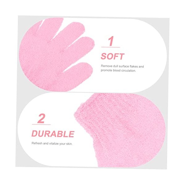 FRCOLOR 50 Pièces Gants De Bain À Cinq Doigts Gant De Gommage Pour Le Corps Gants Exfoliants Débarbouillettes Pour Le Bain Se