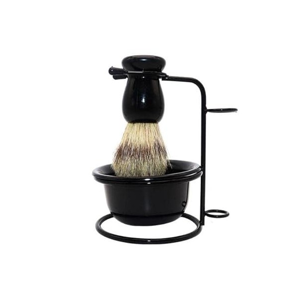 LEFEDA Simple Supports de brosse de rasoir professionnels, ensemble doutils de blaireau de soin de barbe pour hommes, suppor