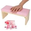 Repose-bras à Ongles, Tapis Doreiller à Main pour Nail Art, Coussin à Main pour Support à Ongles en Cuir PU Souple Support d