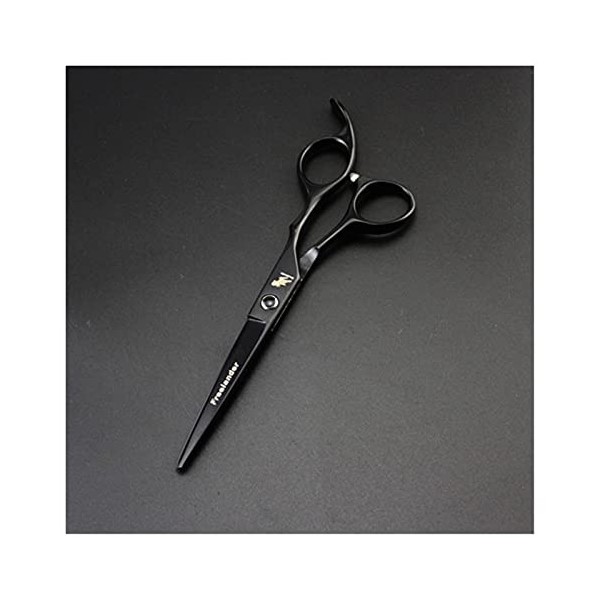 Ciseaux pour coupe de cheveux 6 pouces outils de coupe de cheveux de salon noir professionnel barbier coupe de cheveux ciseau