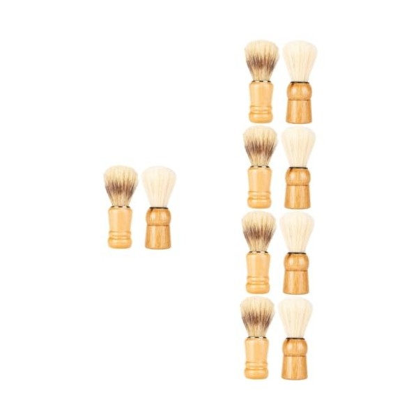 Beavorty 10 Pièces Brosse À Barbe Cadeaux Pour Hommes Cadeau Pour Hommes Cadeaux Pour Hommes Blaireau Brosse Nettoyage Du Cou