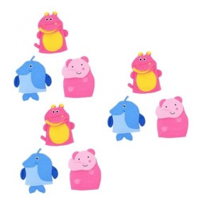 Beaupretty 9 Pièces Serviette De Bain Animal Mitaines Accessoires De Bain Pour Filles Gant Gants De Bain Exfoliants Gants De 