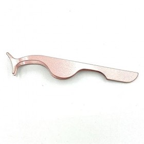 Pince à épiler, pince à cheveux de précision, pince à épiler for extensions de cils en acier inoxydable, or rose