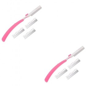 FOMIYES 2 Ensembles Lame De Coupe Des Sourcils Rasoir Pour Le Visage Outil DÉpilation Tondeuse À Barbe De Voyage Rasoirs À S