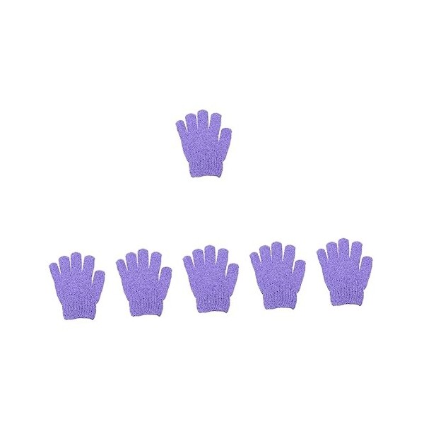 Beaupretty 60 Pièces Gants De Bain À Cinq Doigts Éponges À Récurer Gommages Pour Tout-Petits Douche De Lavage Douche De Massa