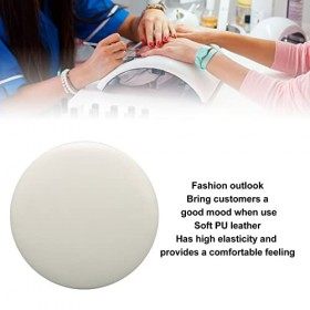 Repose-bras à Ongles pour Coude, Repose-coude pour Nail Tech, Repose-coude Rond pour les Professionnels de la Manucure blanc