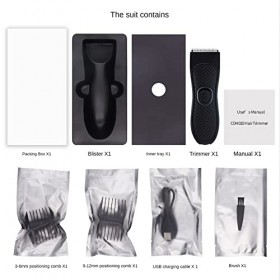 AREPAS 1 ensemble de tondeuses à laine, épilation pubienne, zones intimes, tondeuse pour le corps, épilateur noir rechargeab