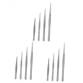 Beatifufu 12 Pièces Pince À Épiler Pince À Épiler De Précision Pince À Épiler Dentelée Outils DArt DOngle Cueillette De Sou