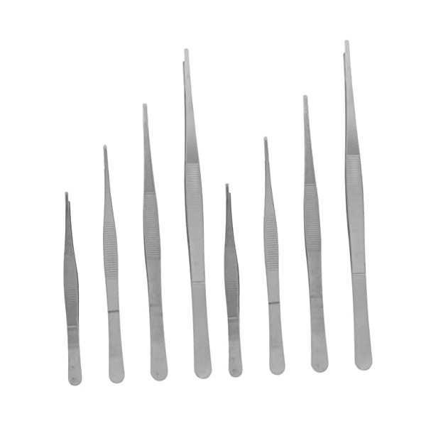 Beatifufu 12 Pièces Pince À Épiler Pince À Épiler De Précision Pince À Épiler Dentelée Outils DArt DOngle Cueillette De Sou