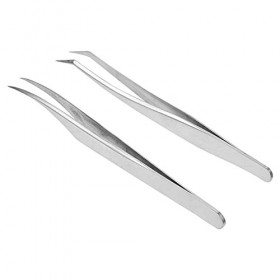 FRCOLOR 14 Pièces Pince à Extension De Cils Épilateur à Sourcils Pince De Laboratoire Pincettes Obliques Pince à Cils Pour Ex