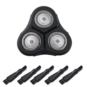 Ccshyysm Têtes de Rasage Tête de Rechange pour Rasoir Lames de Rasoir Compatible avec Rasoirs Électrique RQ11 RQ1145 RQ1151 R