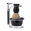 WJPTL Hommes Supports de Brosse de Rasoir pour Hommes ， Ensemble de Barbe Professionnel Support de Bol Support de Brosse de R