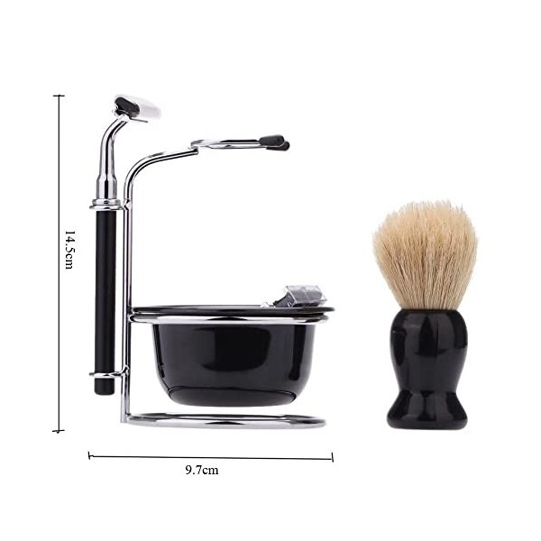 WJPTL Hommes Supports de Brosse de Rasoir pour Hommes ， Ensemble de Barbe Professionnel Support de Bol Support de Brosse de R