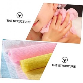 Lot de 24 serviettes de bain pour le corps - Serviette japonaise douce - Serviette de douche en luffa - Gant de toilette exfo