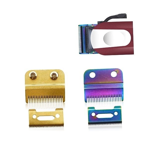 FOMIYES 4 Pièces Tête De Rasoir Lame De Coupe De Remplacement Tête De Tondeuse À Barbe Lame De Tondeuse À Barbe Lames De Tond