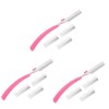 FRCOLOR 2 Ensembles Lame Pour Tailler Les Sourcils Rasoirs à Sourcils Rasoir Fuzz Pêche Rasoir à Sourcils Tailleur De Sourcil