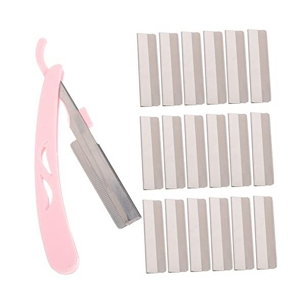 FRCOLOR 2 Ensembles Lame Pour Tailler Les Sourcils Rasoirs à Sourcils Rasoir Fuzz Pêche Rasoir à Sourcils Tailleur De Sourcil