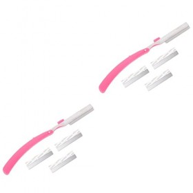 FRCOLOR 2 Ensembles Lame De Coupe Des Sourcils Tondeuse À Barbe De Voyage Outil DÉpilation Fuzz Rasoir Épilateur Pour Le Vis