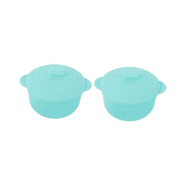 FRCOLOR 5 Pièces Fondeur De Cire Bol En Silicone Enfants Bols Avec Couvercles Chauffe-Haricots À La Cire Bol En Silicone Pour