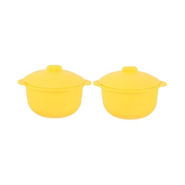 FRCOLOR 5 Pièces Fondeur De Cire Bol En Silicone Enfants Bols Avec Couvercles Chauffe-Haricots À La Cire Bol En Silicone Pour