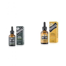 Proraso Huile pour Barbe Cypress E Vétiver 30 ml & Huile Barbe, Soin Visage Homme Parfum Bois & Épice, Huile pour Barbe Adouc