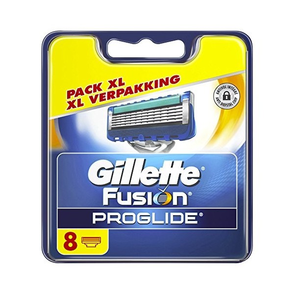 Ancienne version - Gillette Fusion ProGlide - Lames de Rasoir pour Homme - Pack de 8