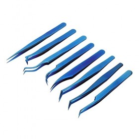 Pincettes à Cils En Acier Inoxydable, Ensemble De Pincettes Pour Extensions De Cils, Applications Dextension De Cils Pour Pr