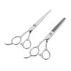 minkissy 2 Pièces Ciseaux Gauchers Ciseaux De Coiffure Cisaillement De Coiffeur Ciseaux De Salon Cisaillement Amincissant Cis