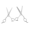 minkissy 2 Pièces Ciseaux Gauchers Ciseaux De Coiffure Cisaillement De Coiffeur Ciseaux De Salon Cisaillement Amincissant Cis