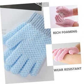 Cabilock 36 Pièces Gants De Bain À Cinq Doigts Serviettes De De Bain Gant De Gommage Pour Le Corps Gommage Pour Le Corps Gant