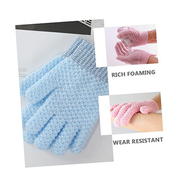 Cabilock 36 Pièces Gants De Bain À Cinq Doigts Serviettes De De Bain Gant De Gommage Pour Le Corps Gommage Pour Le Corps Gant