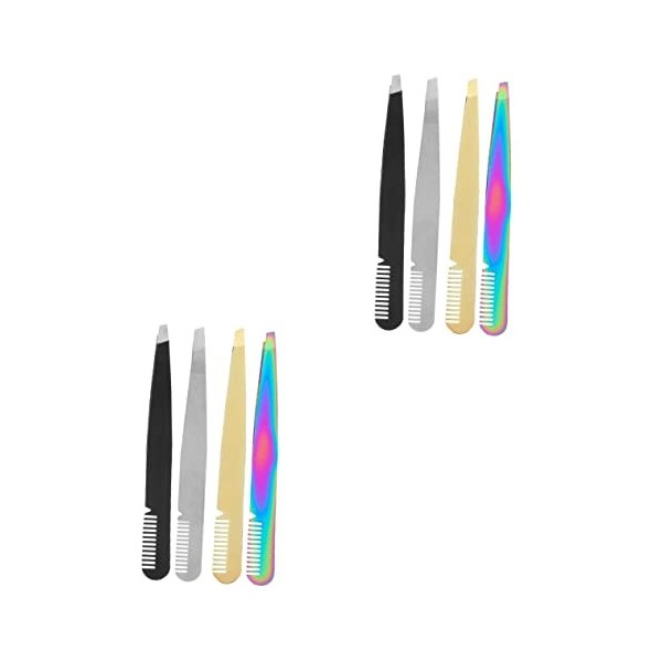 FOMIYES Pincettes Pointues Charm Coiffeur 20 Pcs Pince À Épiler Pince À Épiler En Acier Inoxydable Coupe Des Sourcils Outils