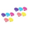 FRCOLOR 15 Pièces Brosse à Shampoing En Silicone Brosse De Nettoyage En Silicone Épurateurs De Silicone Brosse Pour Cuir Chev