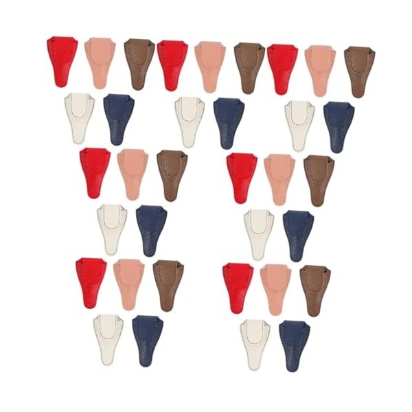 POPETPOP 15 Pcs De Protection Pour Coupe-Ongles Pochette Pour Ciseaux À Ongles Pochette Pour Ciseaux En Cuir Pour Ciseaux Cis